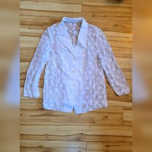 Vintage lace button-up